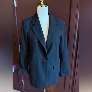 H&M boyfriend blazer in black